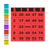 Carewon 100 Bingo Cards, Large 4.5" x 4.5", Red (1 of 8 Colors), Paper Bingo Sheets, Disposable or Reusable for Daubers or Chips view 1