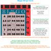 Carewon 100 Bingo Cards, Large 4.5" x 4.5", Red (1 of 8 Colors), Paper Bingo Sheets, Disposable or Reusable for Daubers or Chips view 3