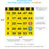 Carewon 100 Bingo Cards, Large 4.5" x 4.5", Yellow (1 of 8 Colors), Paper Bingo Sheets, Disposable or Reusable for Daubers or Chips view 2