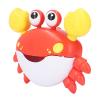 Aqur2020 Music Electronic Crab Bubble Blower for Children Kids Washroom, One Button Start Dancing Crab Bubble Machine for Baby Bath Toy Plastic 1 Machine Birthday Gifts (Red) view 2