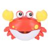 Aqur2020 Music Electronic Crab Bubble Blower for Children Kids Washroom, One Button Start Dancing Crab Bubble Machine for Baby Bath Toy Plastic 1 Machine Birthday Gifts (Red) view 3