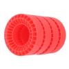 4PCS RC Inserts Fit for 1.0 Inch Tires, Silicone RC Wheel Insert for 1/10 RC Crawler Car Accessories, Enhanced Traction and Durability, Superior Side Wall Support with Premium (Red) view 3
