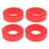 4PCS RC Inserts Fit for 1.0 Inch Tires, Silicone RC Wheel Insert for 1/10 RC Crawler Car Accessories, Enhanced Traction and Durability, Superior Side Wall Support with Premium (Red) view 4