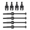 RC Models Parts For TT01 For TT02 For TT-01 8Pcs Metal Drive Shaft CVD And Gearbox Joint Cup Differential Cup For 1/10 RC Car Upgrade Parts view 1