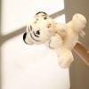 EHJRE Plush Animal Hand Puppet Head Gloves Imaginative Tiger Plush Toy Tiger Interactive Puppet for Teaching Gift for Boy Girls, White view 2