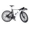 Fdit Racing Bike Model Dual Handlebar Alloy Finger Racing for Kids Metal Bike Model Collection Decoration (Black White) view 1