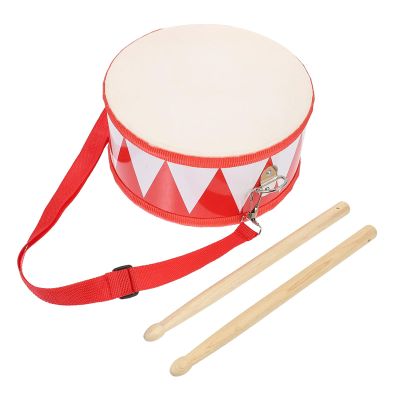 Childrens Percussion Instrument Double Sided Drum Wood Toy Educational Musical Cartoon Wood Drum Toy