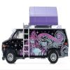 1978 Vandura Custom Van Black with Wizard Graphics and White Top with Camp'otel Cartop Sleeper Tent The Great Outdoors Series 4 1/64 Diecast Model Car by Greenlight 38080C view 3