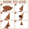 24 Pcs Mini Party Hat for Stuffed Animals DIY Birthday Brown Party Hat for Doll Pet Dog Cat Rabbit Puppies Costume Boho Decor view 3