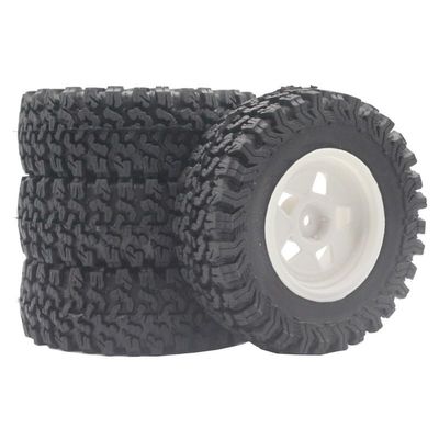 1.9 Rubber Tire Wheel Tyres for 1/10 RC Crawler Car Traxxas TRX4 RC4WD D90 Axial SCX10 II III Redcat MST L67A 90mm(GF01W-7009)