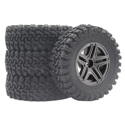 1.9 Rubber Tire Wheel Tyres for 1/10 RC Crawler Car Traxxas TRX4 RC4WD D90 Axial SCX10 II III Redcat MST L67A 90mm(GF02H-7009)