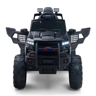 24V Lifted Ride On Truck with Remote Control  Black