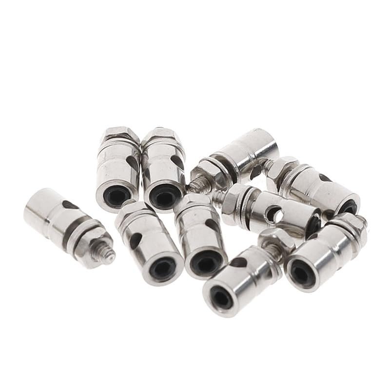 10Pcs for RC Airplane Boat Pushrod Linkage Stopper Servo Connectors Adjustable Diameter Helicopter for 2.1mm/1.8mm/1.5mm/1.1mm RC Boat(10pcs D1.8mm)