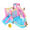Bestsun Inflatable Water Slide for Kids, Bounce House with Slide, Pool, Water Cannon, Climbing Wall, Blower Included, Outdoor Summer Fun for Kids, 141x138x78 Inches, Pink view 1