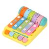 Aqur2020 Multifunctional Baby Piano Keyboard Interactive Knocking Toy, Yellow, Portable, Early Education, 5.31x6.69x3.15 Inch view 2