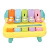 Aqur2020 Multifunctional Baby Piano Keyboard Interactive Knocking Toy, Yellow, Portable, Early Education, 5.31x6.69x3.15 Inch view 3