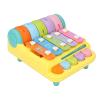 Aqur2020 Multifunctional Baby Piano Keyboard Interactive Knocking Toy, Yellow, Portable, Early Education, 5.31x6.69x3.15 Inch view 4