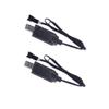 7.4V 1000mAh USB Charger Compatible with RC Car Accessories MN82 for Mangniu MN78 Cherokee Remote Control Car MN128(2Pcs Cable) view 1
