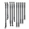 10Pcs Aluminum Linkages Chassis Links and Plastic Rod Ends Compatible with 1 10 Scale II 90046 RC Crawler Car Parts view 1