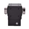 90 Degree Right Angle Steering Gear Cross Commutator Reducer Ratio 2:1 3:1 for 80 Frame 750W AC Servo Motor Input 19mm(Trhd Dual Hole,Ratio 2 to 1) view 4