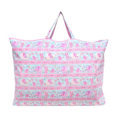COLORFUL CANDY STYLE Nap Comforter Bag Love Flowers Pretty Animal Friends (Light Blue) Nursery Kindergarten Lightweight Sleep Kids Girls N8806800