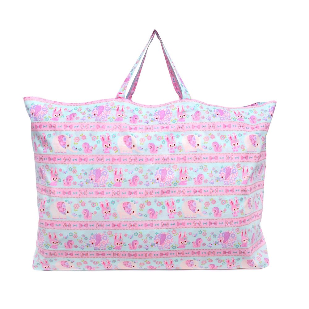 COLORFUL CANDY STYLE Nap Comforter Bag Love Flowers Pretty Animal Friends (Light Blue) Nursery Kindergarten Lightweight Sleep Kids Girls N8806800
