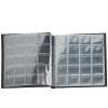 Coin Collection Album with 200 Pockets, 33x33 mm Grid Holders, 10 Pages, Black Book for Pounds Pence Cents Dollars Nickel Storage view 2