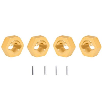 3mm Brass Wheel Hex Hub Adapter Hexes with Pins for Rc Model Car Buggy Compatible with Printer Supplies for Part Number LOS00007 244016 1/24 B(4Pcs 3MM)