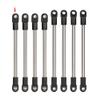 8Pcs Stainless Steel 275mm Wheelbase Links Set with M4 Rod Ends Compatible with RC Car Parts 1 10 Scale Models TF2 DIY for 8K1927225B view 1