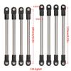 8Pcs Stainless Steel 275mm Wheelbase Links Set with M4 Rod Ends Compatible with RC Car Parts 1 10 Scale Models TF2 DIY for 8K1927225B view 2