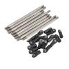 8Pcs Stainless Steel 275mm Wheelbase Links Set with M4 Rod Ends Compatible with RC Car Parts 1 10 Scale Models TF2 DIY for 8K1927225B view 4