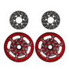 4PCS Carbon Fiber SLW Brake Rotors 1.9 2.2 Beadlock Wheels Rim Upgrade Compatible With RC Car Parts RC Crawler Rigs 1 8 1 10 Scale Models view 1