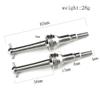 2pcs Metal Drive Shaft 14301 14302 Driveshaft Compatible with 1 14 RC Car Upgrade Parts Accessories Universal Fit view 2