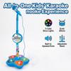 The All-in-One Microphone Toy, Kids Microphone with Stand Adjustable, Kids Karaoke Machine, Built-in Music, Colorful Lights and Echo Effects, for Aged 3-8 Boys Girls (Black) view 4