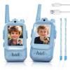 Video Walkie Talkies for Kids, 2 Pack Rechargeable Kids Walkie Talkies with HD Camera, Real-Time Video Chat, Voice Changer, 1000FT Range, Outdoor Toys for Boys Girls Ages 3-12(Baby Blue/Baby Pink) view 1