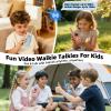 Video Walkie Talkies for Kids, 2 Pack Rechargeable Kids Walkie Talkies with HD Camera, Real-Time Video Chat, Voice Changer, 1000FT Range, Outdoor Toys for Boys Girls Ages 3-12(Baby Blue/Baby Pink) view 4