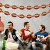 2 Pcs Football Party Decorations Football Banner Pre-Strung Football Hanging Garland Decor for Sports Themed Birthday Party Game Fans view 3