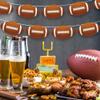 2 Pcs Football Party Decorations Football Banner Pre-Strung Football Hanging Garland Decor for Sports Themed Birthday Party Game Fans view 4
