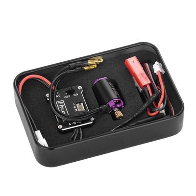 25A ESC 1224 4500KV Outer Rotor Motor Brushless Combo Set for FMS FCX24 FCX24M SCX24 1/24 RC Crawler Upgrade Accessories for Modification of 1:18/1:24 Vehicle Models