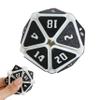 3D Printed Squishy D20 Fidget - Stress Relief Cube for Anxiety & Focus, Satisfying Clicking Sensory Toy for Adults, Perfect for Desk Fidgeting, Gift Idea (White/Black Duo, 1pcs) view 1