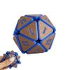 3D Printed Squishy D20 Fidget - Stress Relief Cube for Anxiety & Focus, Satisfying Clicking Sensory Toy for Adults, Perfect for Desk Fidgeting, Gift Idea (Laser Purple/Brown, 1pcs) view 1