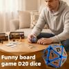 3D Printed Squishy D20 Fidget - Stress Relief Cube for Anxiety & Focus, Satisfying Clicking Sensory Toy for Adults, Perfect for Desk Fidgeting, Gift Idea (Laser Purple/Brown, 1pcs) view 4