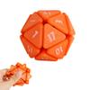 3D Printed Squishy D20 Fidget - Stress Relief Cube for Anxiety & Focus, Satisfying Clicking Sensory Toy for Adults, Perfect for Desk Fidgeting, Gift Idea (Orange, 1pcs) view 1