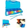 25 Note Xylophone with Mallets Chromatic Glockenspiel Musical Percussion Instrument Blue view 1