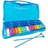 25 Note Xylophone with Mallets Chromatic Glockenspiel Musical Percussion Instrument Blue view 2