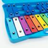 25 Note Xylophone with Mallets Chromatic Glockenspiel Musical Percussion Instrument Blue view 3