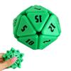 3D Printed Squishy D20 Fidget - Stress Relief Cube for Anxiety & Focus, Satisfying Clicking Sensory Toy for Adults, Perfect for Desk Fidgeting, Gift Idea (Green, 1pcs) view 1