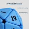 3D Printed Squishy D20 Fidget - Stress Relief Cube for Anxiety & Focus, Satisfying Clicking Sensory Toy for Adults, Perfect for Desk Fidgeting, Gift Idea (Blue, 1pcs) view 4