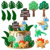 12 PCS Little Dino Birthday Cake Decor Dinosaur Cake Decoration Little Dinosaur Birthday Party Supplies Dinosaur Party Favors Dinosaur Cake toppers view 1