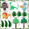 12 PCS Little Dino Birthday Cake Decor Dinosaur Cake Decoration Little Dinosaur Birthday Party Supplies Dinosaur Party Favors Dinosaur Cake toppers view 3